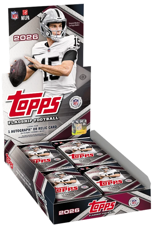 Caja de tarjetas 2026 Topps Flagship Football Hobby Box