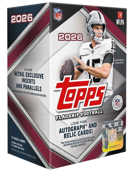 Caja de tarjetas 2026 Topps Flagship Football Value Box