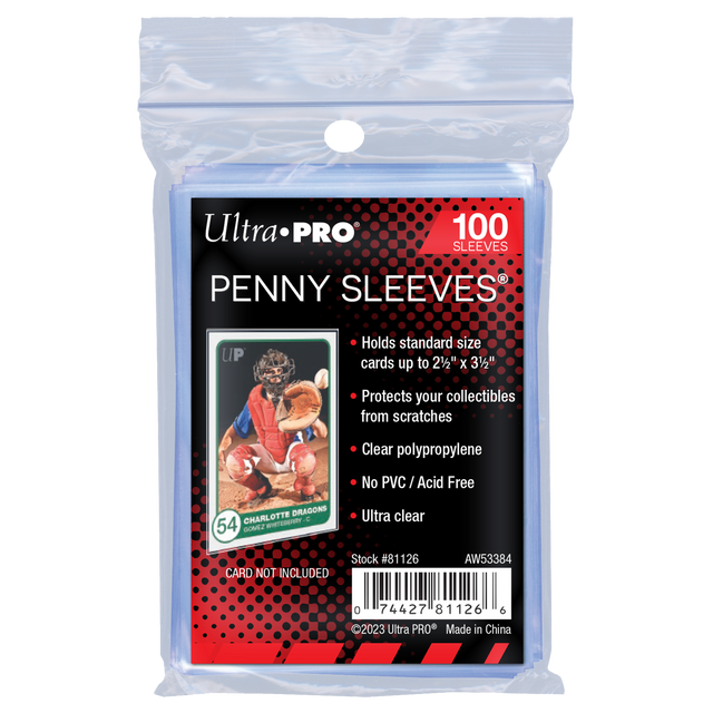 Ultra PRO Sleeves Estándar transparentes 2.5 x 3.5 pulgadas, paquete de 100